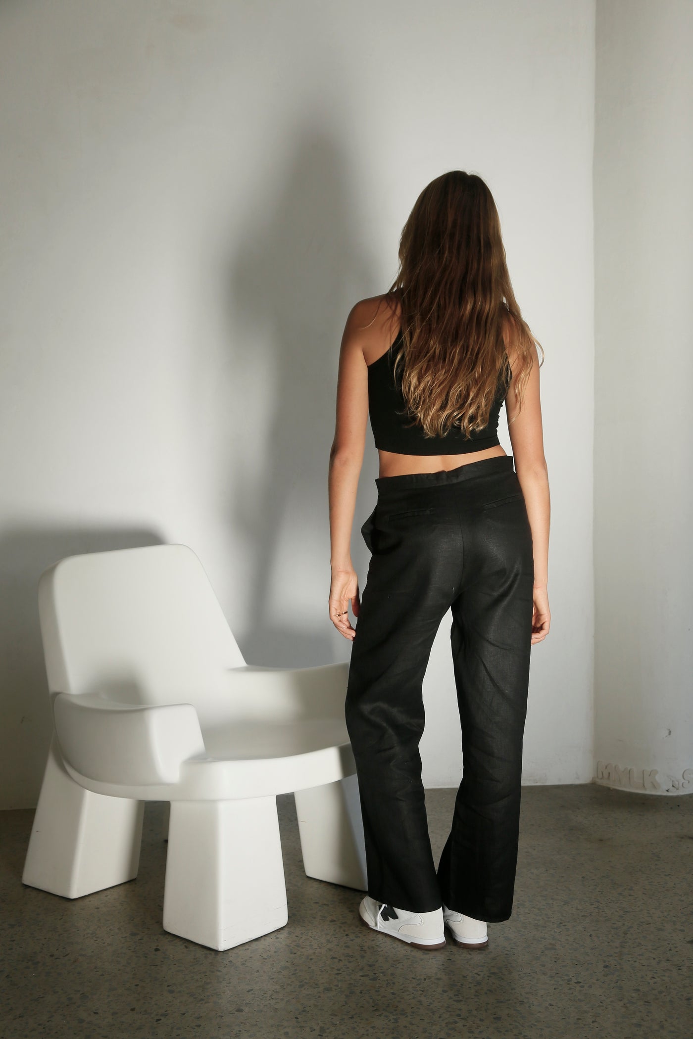 THE LINE MARTIN LINEN PANT BLACK | BABY LEMONADE STORE