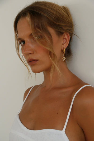 THE LINE CELESTE EARRINGS GOLD  | BABY LEMONADE STORE