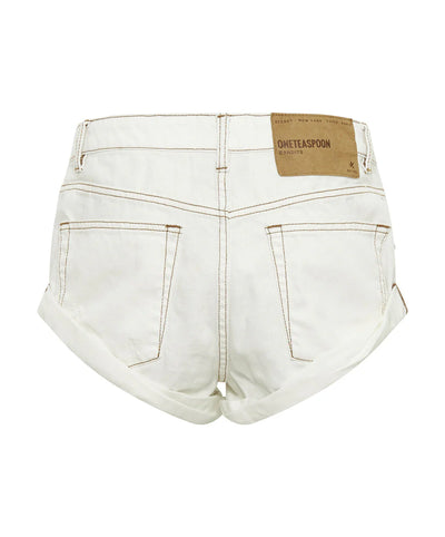 ONE TEASPOON BANDITS DENIM SHORTS WHITE BEAUTY | BABY LEMONADE STORE