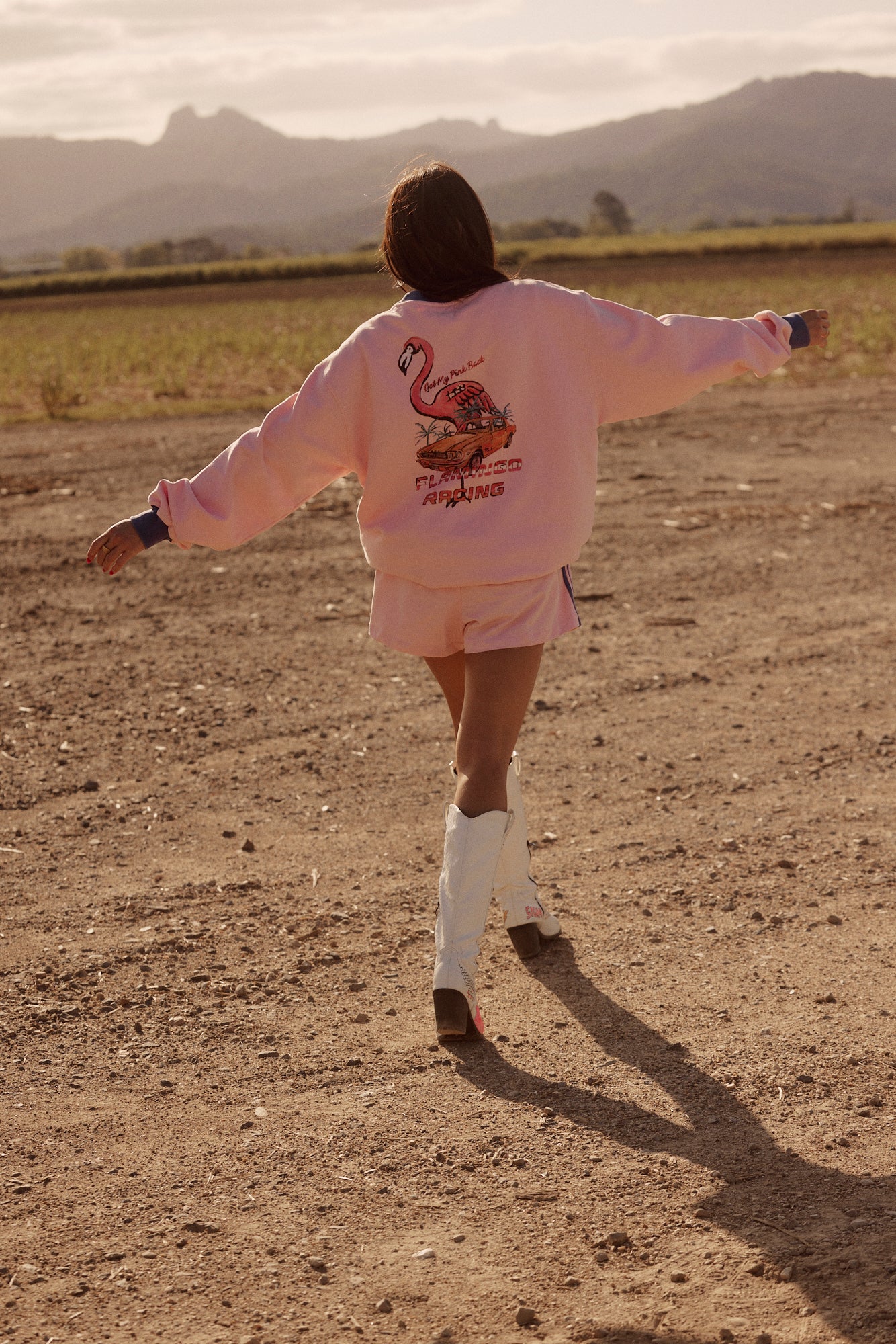 SABBI THE GOT MY PINK BACK DIEGO SWEATSHIRT 