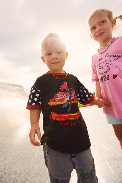 SABBI THE SIGMA KIDS TEE BLACK | BABY LEMONADE STORE