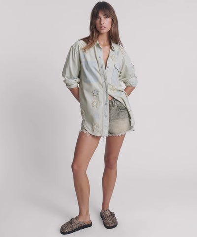 ONE TEASPOON EVERYDAY DENIM SHIRT SUNDAE STAR | BABY LEMONADE STORE