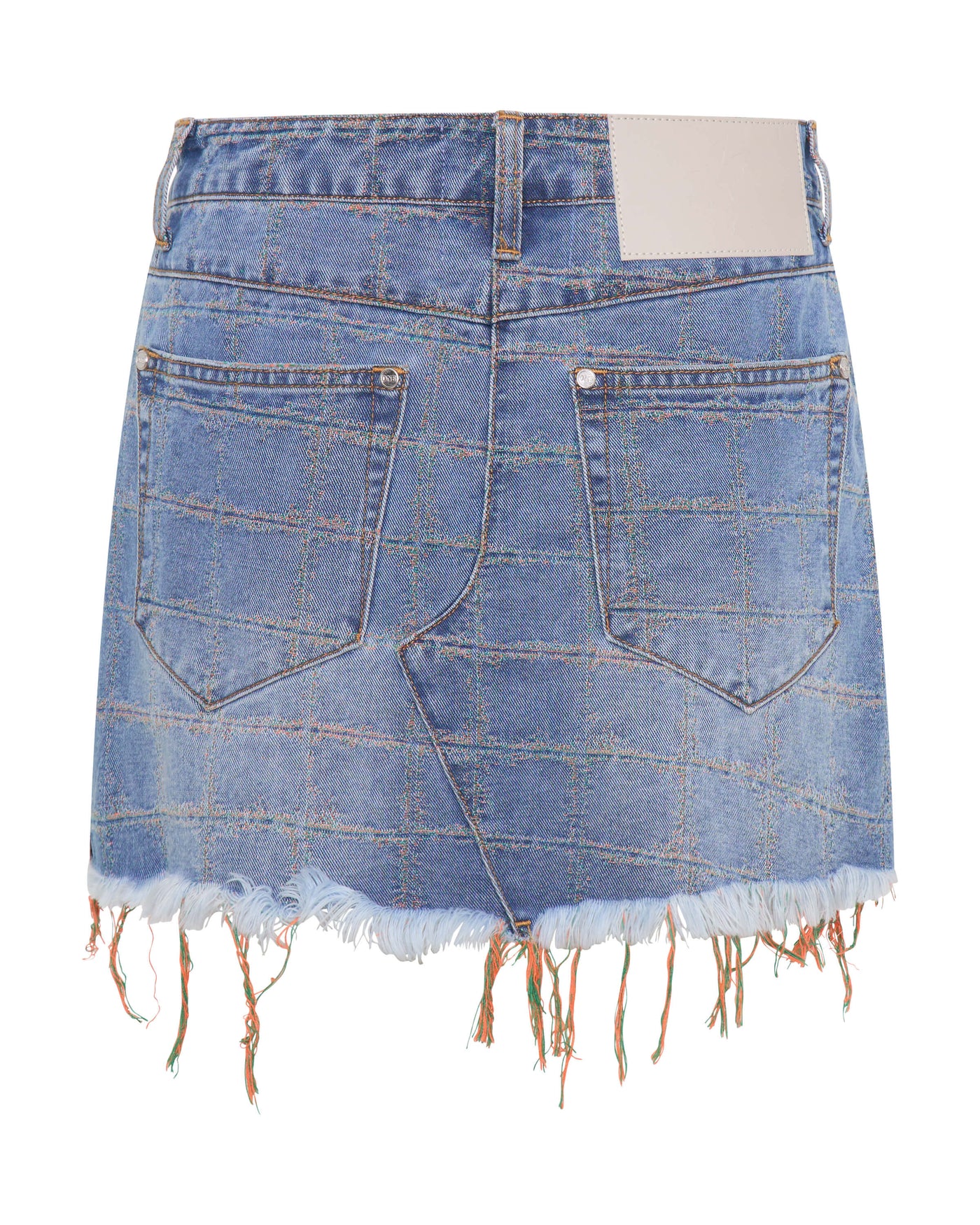 ONE TEASPOON JUNKYARD DENIM MINI SKIRT TROPICAL BLUE | BABY LEMONADE STORE