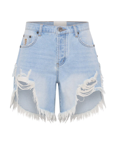 ONE TEASPOON FRANKIES DENIM SHORTS BLUE HEART| BABY LEMONADE STORE