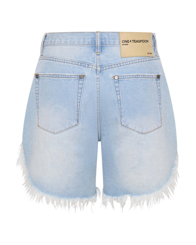 ONE TEASPOON FRANKIES DENIM SHORTS BLUE HEART| BABY LEMONADE STORE