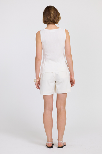 SOVERE TRANQUIL KNIT TOP OFF WHITE | BABY LEMONADE STORE