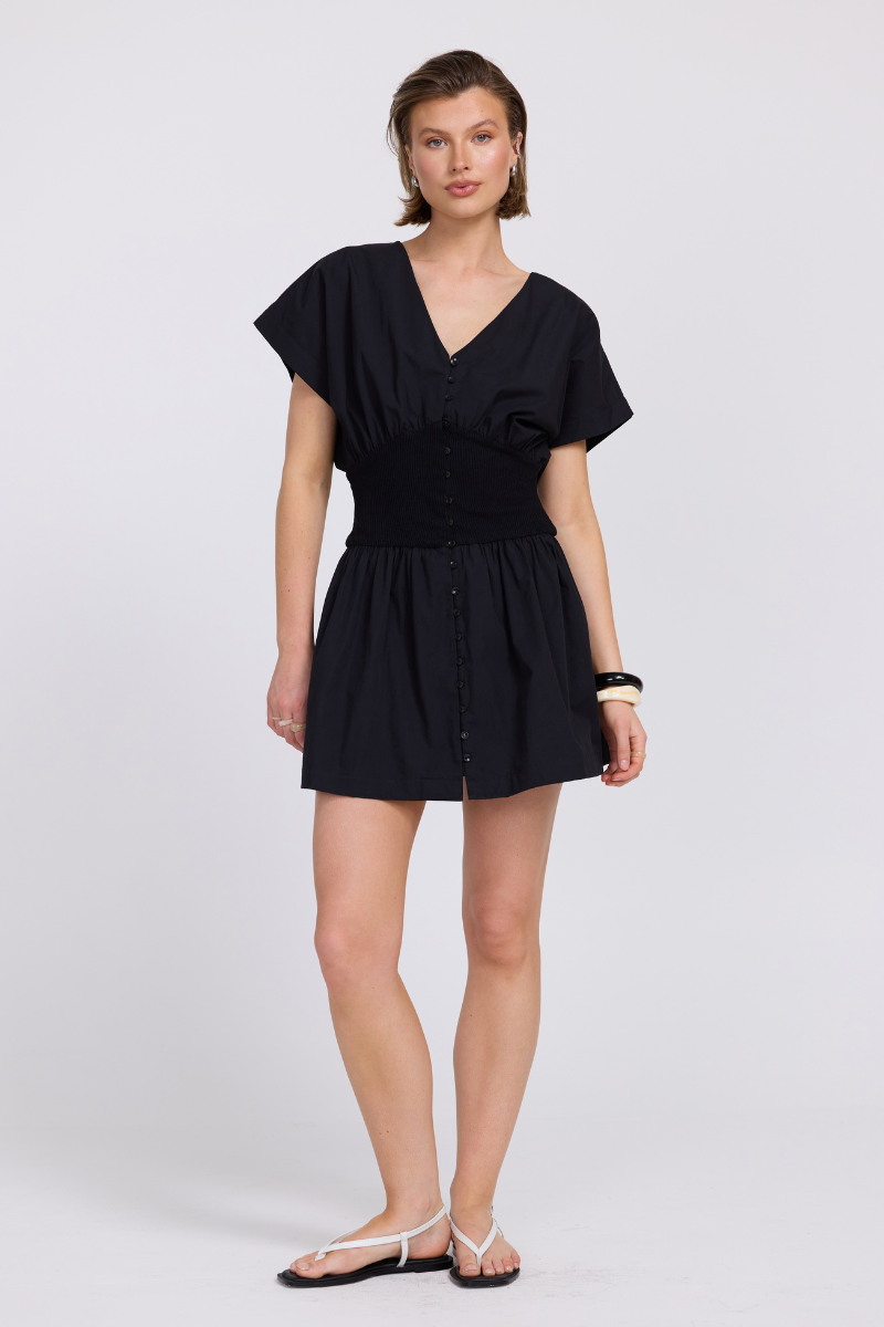 SOVERE STUDIO VERSED MINI DRESS BLACK | BABY LEMONADE STORE