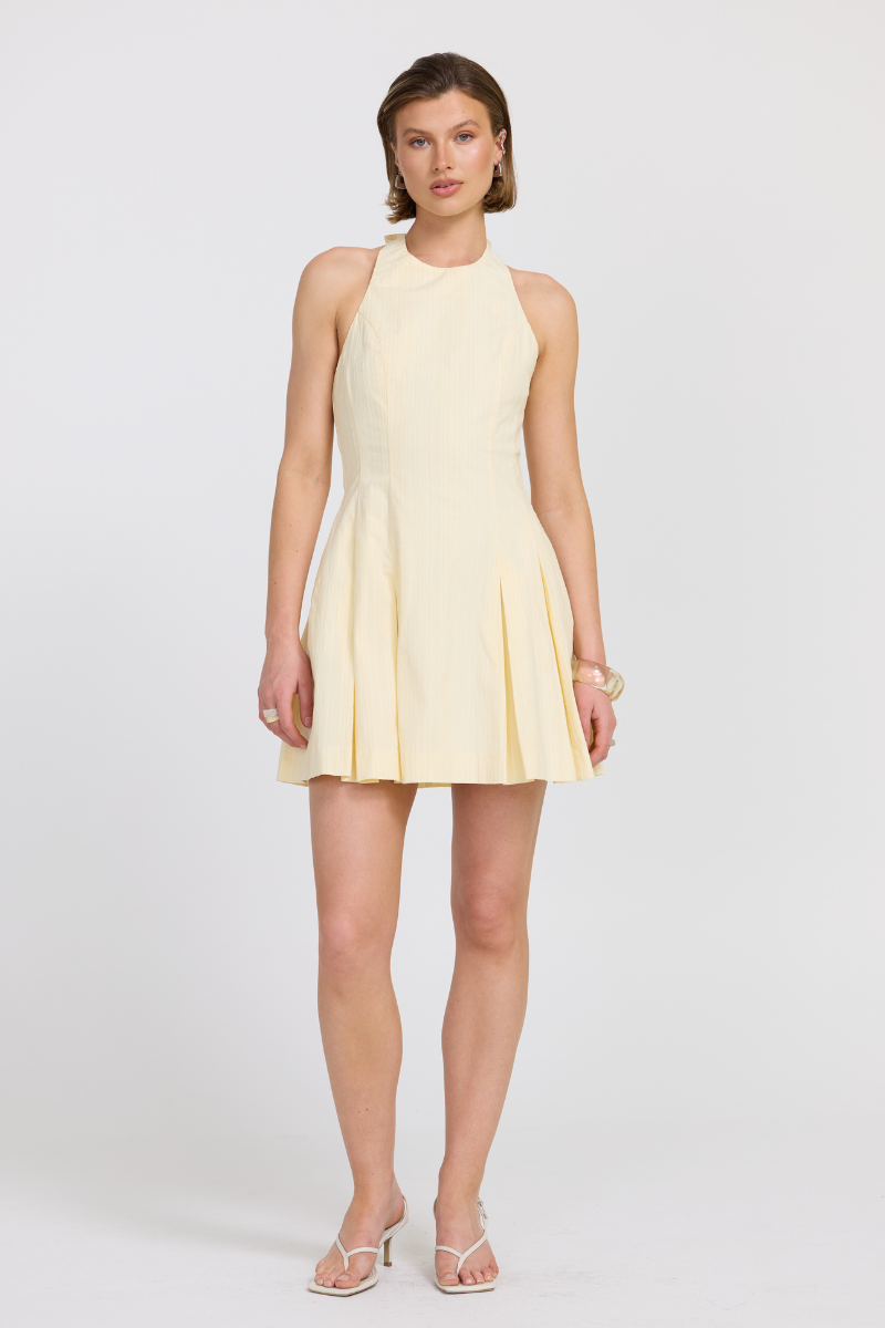 SOVERE REPRIVE MINI DRESS  PANNACOTTA | BABY LEMONADE STORE