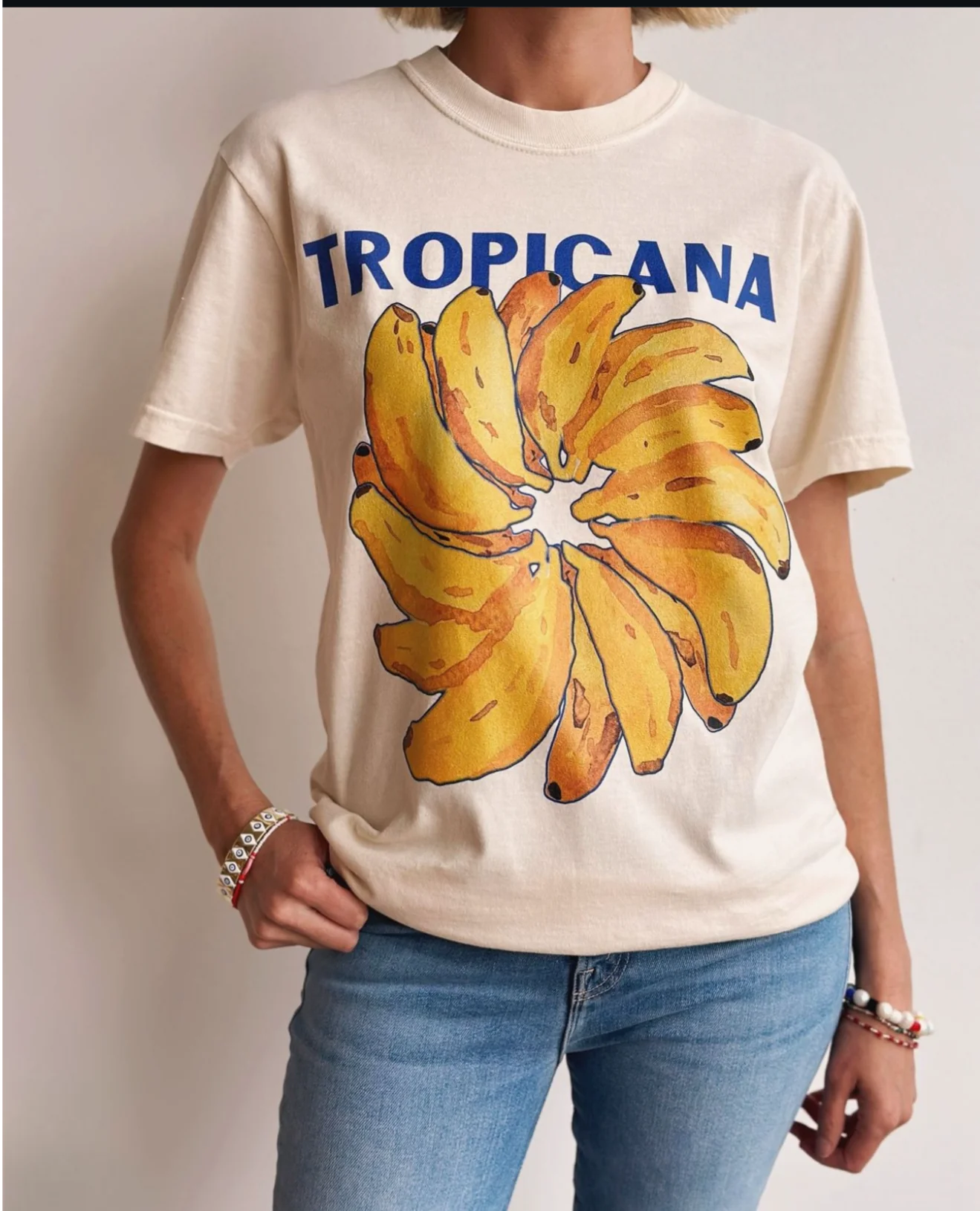 MAKU TROPICANA BANANA TEE IVORY| BABY LEMONADE STORE