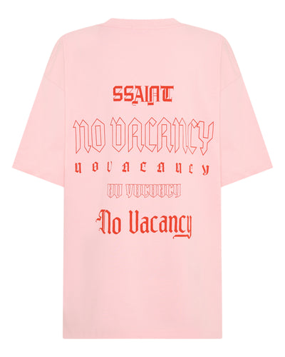 SSAINT NO VACANCY TEE PINK | BABY LEMONADE STORE