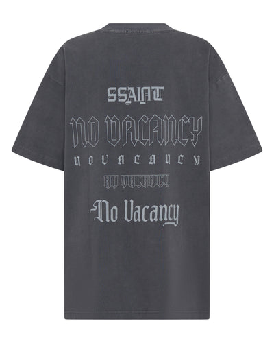 SSAINT NO VACANCY TEE CHARCOAL ACID WASH | BABY LEMONADE STORE