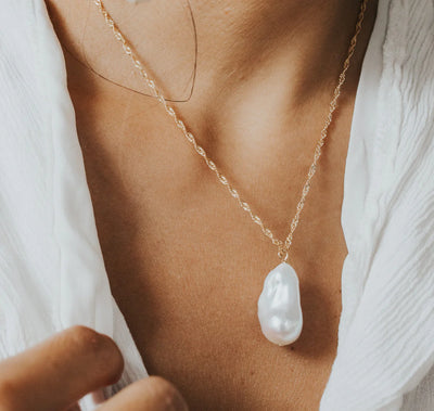 ZAYA COLLECTIVE NARA PEARL NECKLACE | BABY LEMONADE STORE