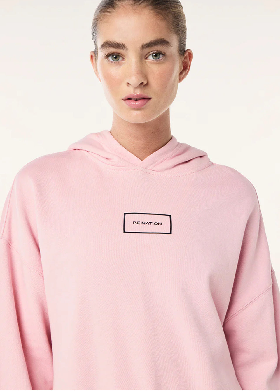 PE NATION GLOBAL SOUL HOODIE CHALK PINK