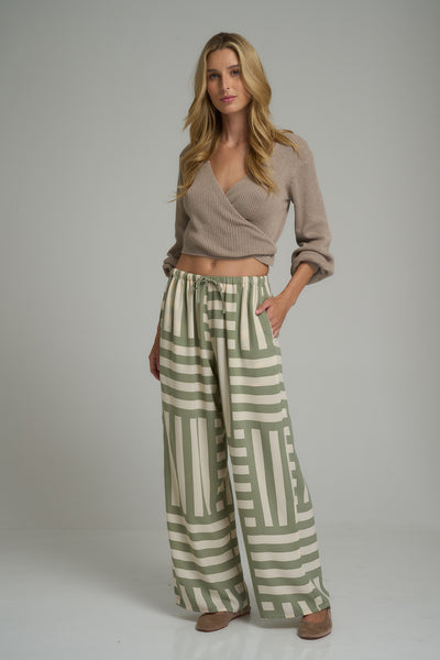 LILYA FENTON PANT PESTO/CASHMERE | BABY LEMONADE STORE