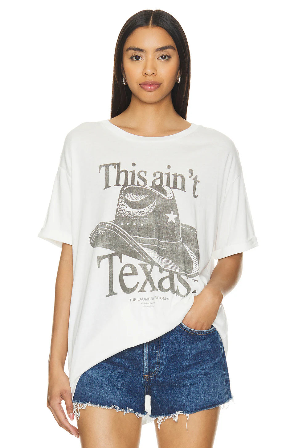 THE LAUNDRY ROOM THIS AIN'T TEXAS OVERSIZE GRAPHIC TEE | BABY LEMONADE STORE