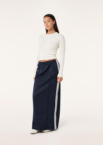 PE NATION TRICOT SKIRT DARK NAVY