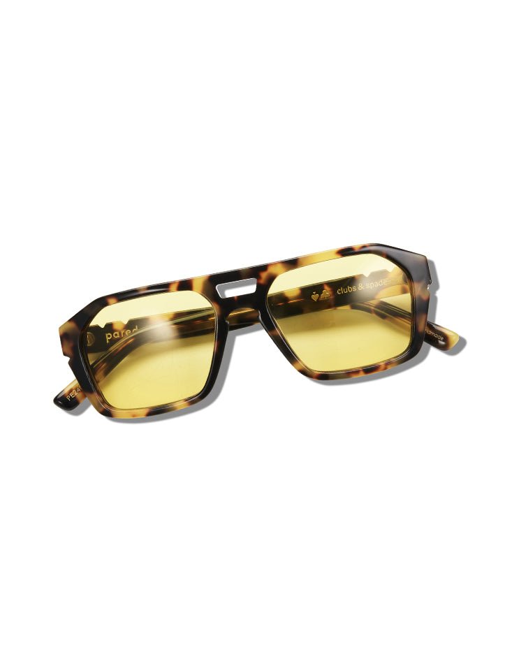 Clubs & Spades - Tortoise/Yellow - Pared Eyewear