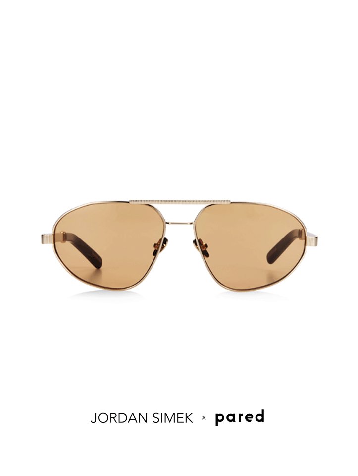 Jordan Simek x Pared - Flight Risk Gold/Sepia - Pared Eyewear