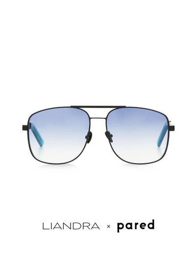 Liandra x Pared Uptown & Downtown - Black/Blue - Pared Eyewear