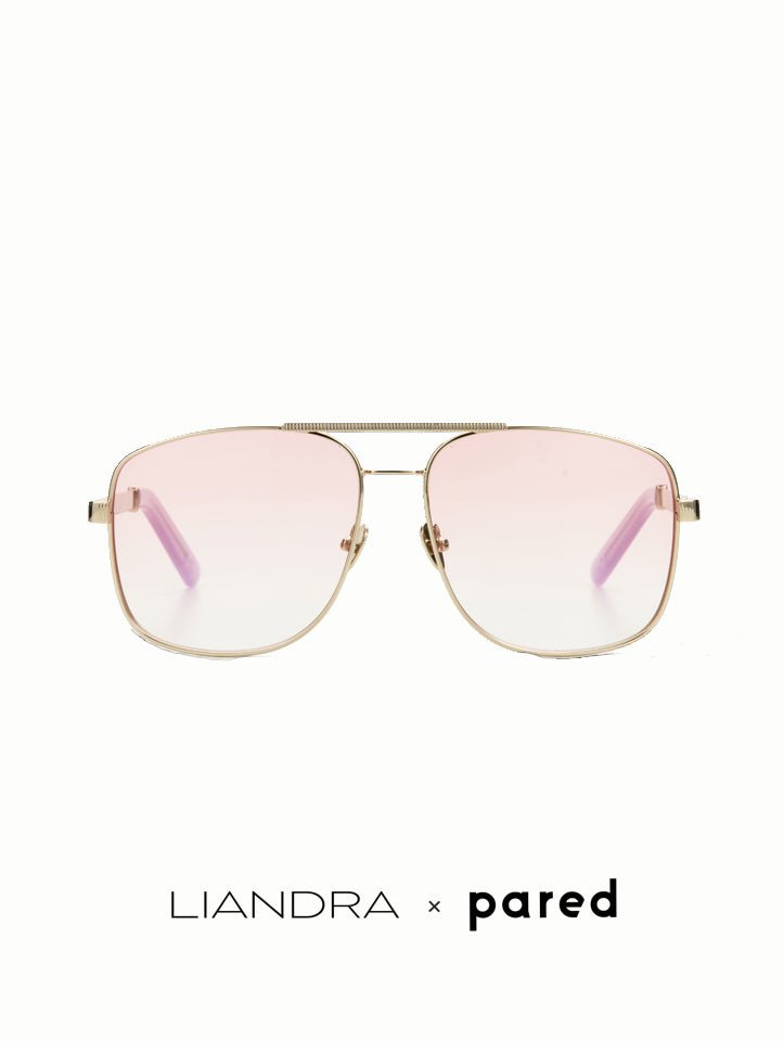 Liandra x Pared Uptown & Downtown - Gold/Pink - Pared Eyewear