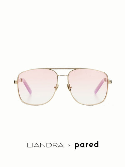 Liandra x Pared Uptown & Downtown - Gold/Pink - Pared Eyewear