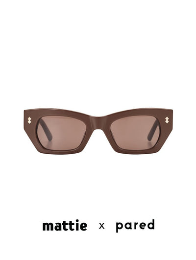 Mattie x Pared Front & Centre - Chocolate - Pared Eyewear