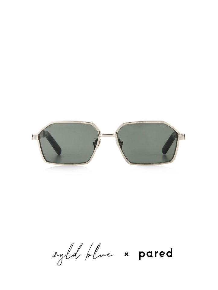 Wyld Blue x Pared Wylder - Silver/Green - Pared Eyewear